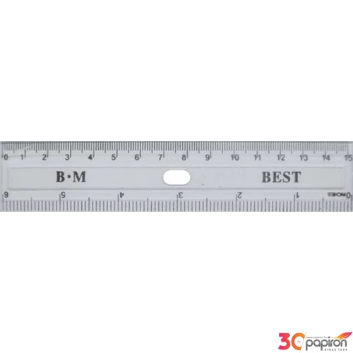Vonalzó 15cm C Átlátszó