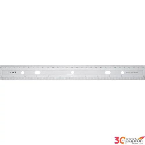 Vonalzó 30cm Átlátszó csomagolt