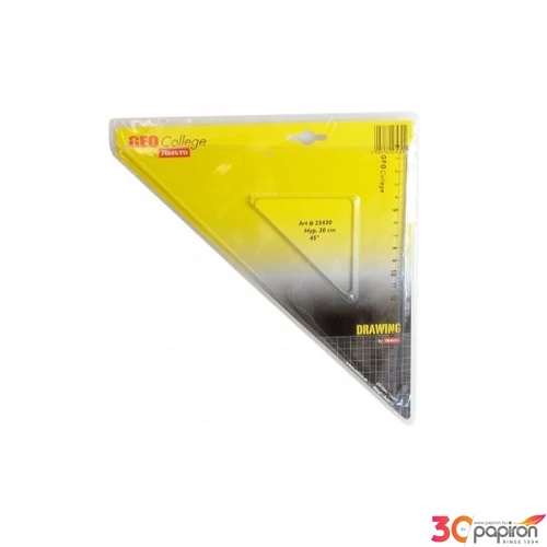Vonalzó háromszög 45° 30cm Aristo GEOCollege víztiszta AH23430