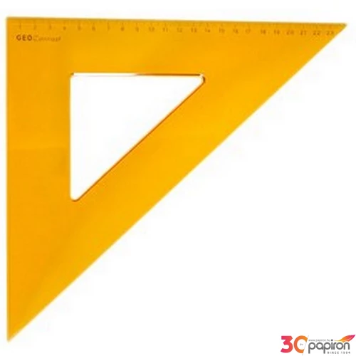 Vonalzó háromszög 45° 36cm Aristo GEOContrast sárga AH22436