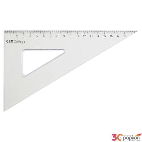 Vonalzó háromszög 60° 20cm Aristo GEOCollege víztiszta AH23620