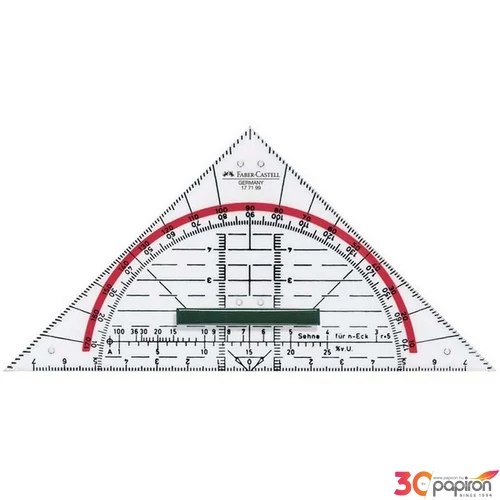 Faber-Castell mérnöki vonalzó háromszögű+fogó ruler prémium minőségű termék 177199