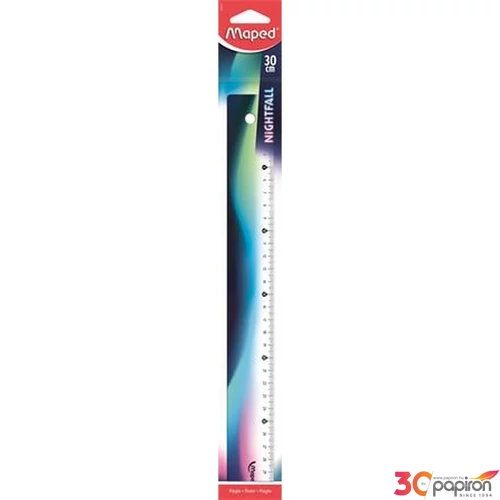 Vonalzó műanyag Maped 30 cm, Nightfall, metálfényű IMA245010