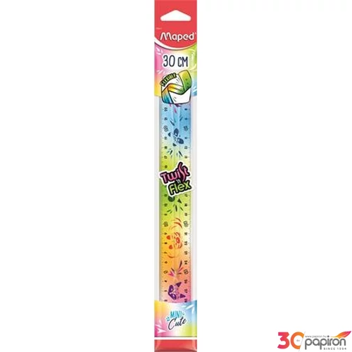 Vonalzó műanyag Maped törhetetlen, 30cm,Mini Cute Twist n Flex IMA279316