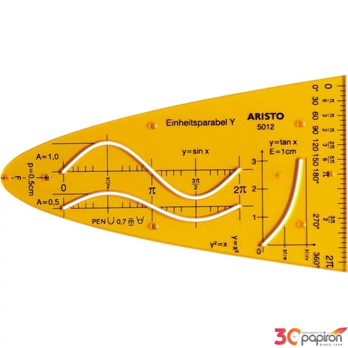 Vonalzó sablon Aristo Sablon parabola,Aristo Function Curve Y Sablonok