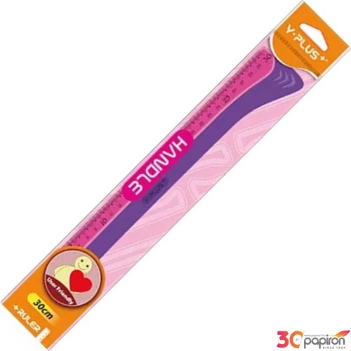 Vonalzó Yplus+ 30cm hullámos élénk vegyes színekben DRX1307 iskolaszezonos termék