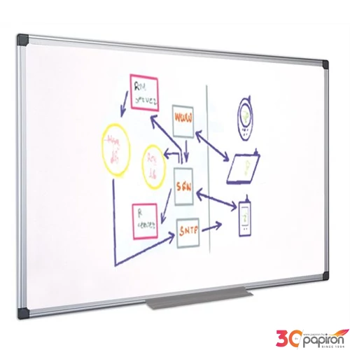 Fehértábla Victoria 60x90cm mágneses, zománcozott, alukeret, fali Prezentáció Victoria CR0601170