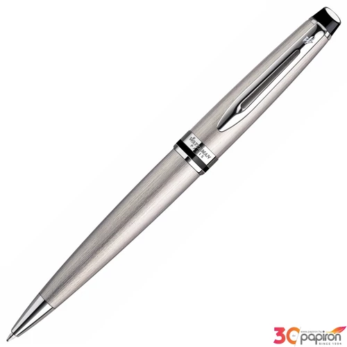 Waterman Expert III golyóstoll S0952100 csiszolt fém ezüst klipsz EXPERT3 SS CT BP M BLU GB prémium minősé