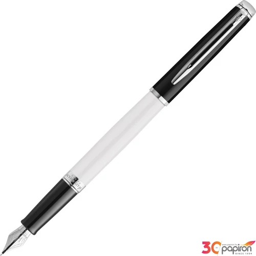 Waterman Hemisphere töltőtoll Color Blocking fekete-fehér ezüst klipsz 2202843