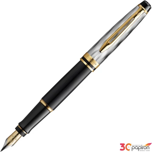 Waterman Expert töltőtoll Deluxe Special Edition Reflections Of Paris fekete cizellált arany klipsz