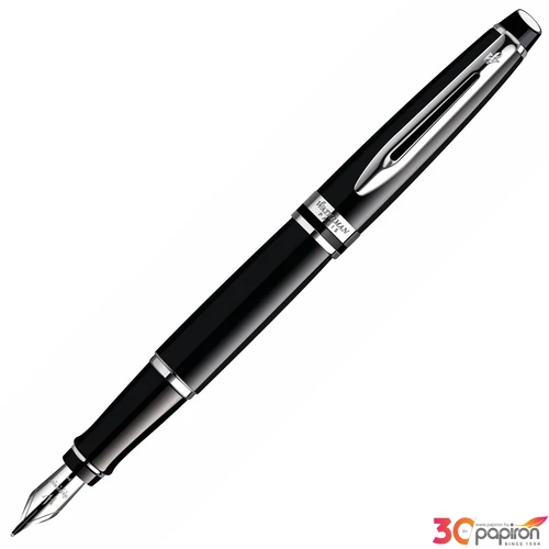 Waterman Expert III töltőtoll S0951740 lakk fekete ezüst klipsz EXPERT3 BLK CT FP F GB prémium minőség