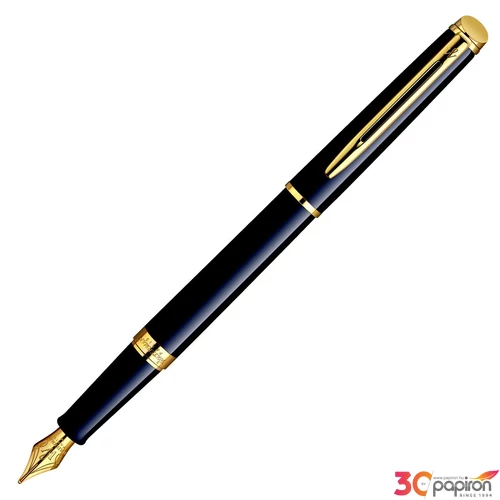 Waterman Hemisphere töltőtoll S0920610 lakk fekete arany klipsz Hemisphere Laque black GT FP prémium min