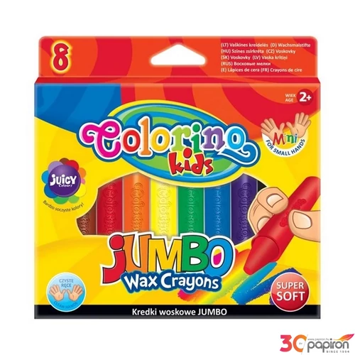Waxkrétakészlet Colorino JUMBO 8db-os