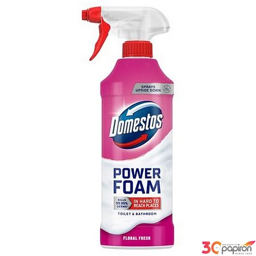 WC- és fürdőszoba tisztító hab 435ml DOMESTOS Power Foam Floral Fresh