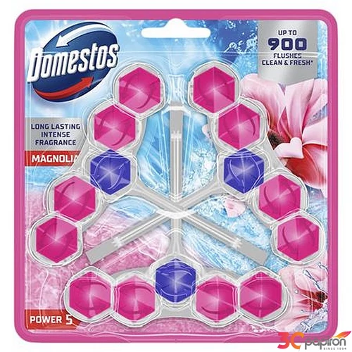 WC frissítő blokk 3db-os DOMESTOS Power 5 magnólia