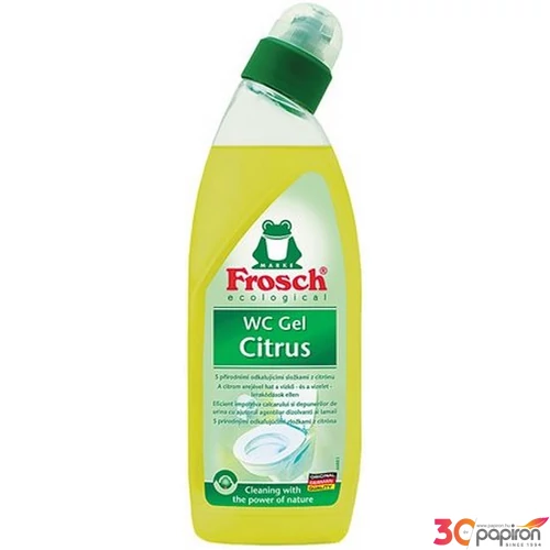 WC tisztítógél 750ml FROSCH citrus Toalett- és szanitertisztító szerek