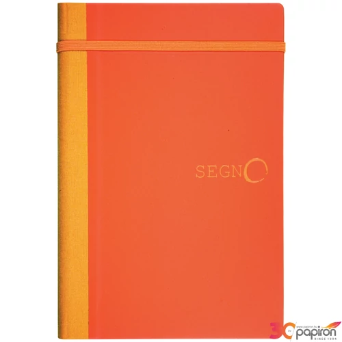 Jegyzetfüzet notes Segno vonalas 13x21 cm Narancs