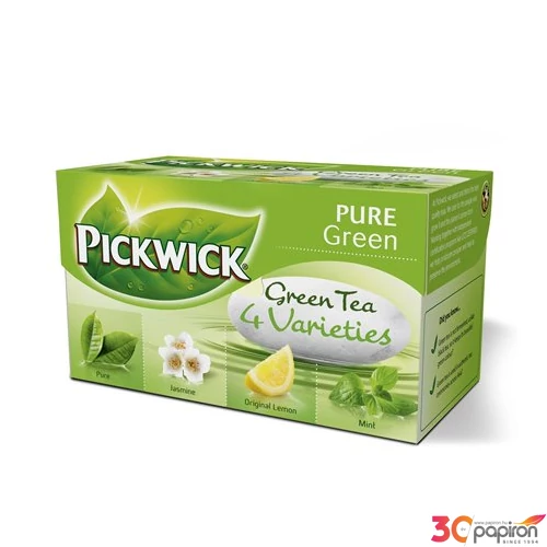 Zöld tea Pickwick variációk citrom, jázmin, earl grey, borsmenta 20x2g