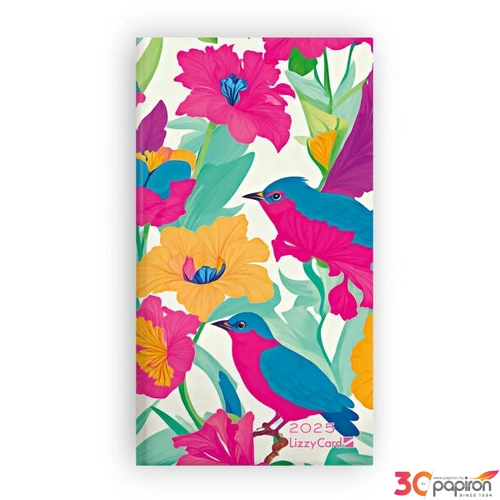 Zsebnaptár 2025 Garden 94x140mm Lizzy naptár kollekció 2025