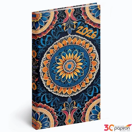 Zsebnaptár álló 2026 heti 5811-74 Picture mandala Realsystem 2026 kollekció!