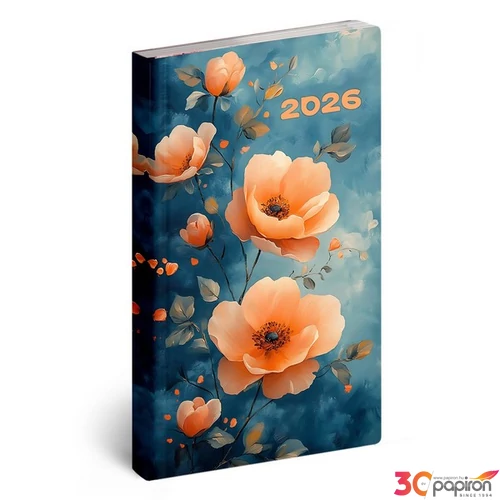 Zsebnaptár álló 2026 heti 5811-82 Flexi szirmok Realsystem 2026 kollekció!