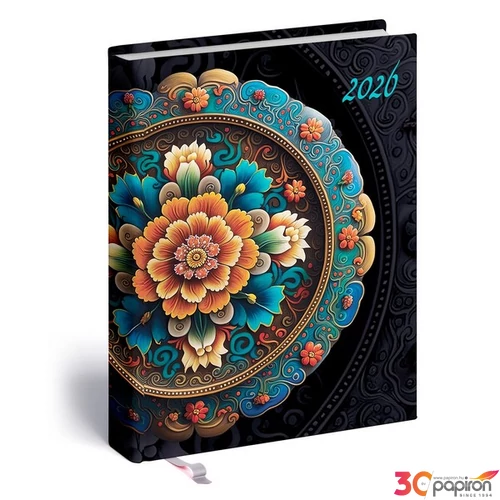 Zsebnaptár B/6 2026 kétnapi 5441-64 2 Day mandala Realsystem 2026 kollekció!
