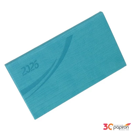 Zsebnaptár fekvő 2026 Fashion 5700-05 türkiz Realsystem 2026 kollekció!