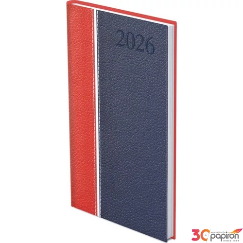 Zsebnaptár Groovy 2026 G035 Zseb Heti Bordó-Fehér-Kék Toptimer 2026 kollekció!