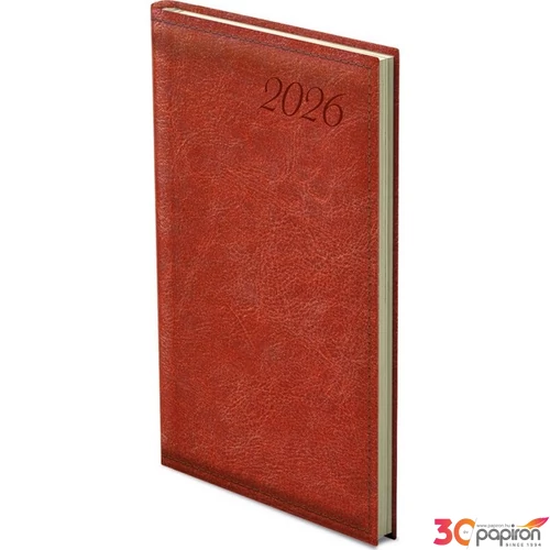 Zsebnaptár Image 2026 I035 Zseb Heti Vörösesbarna Toptimer 2026 kollekció!