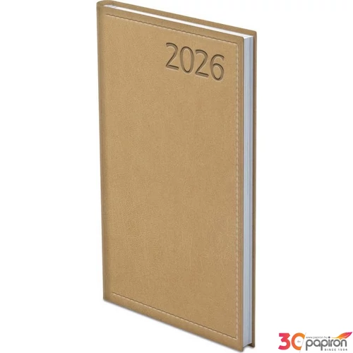 Zsebnaptár Traditional 2026 T035 Zseb Heti Bézs Toptimer 2026 kollekció!