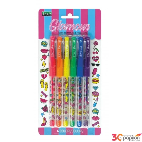 Zselés toll LEBEZ illatos, glitteres 5306