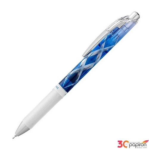 Zseléstoll 0,25 mm nyomógombos PENTEL "EnerGel BLN75 Kiriko Flying Arrow" kék