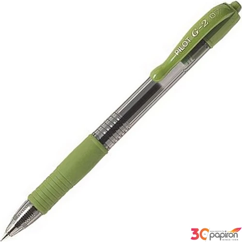 Zseléstoll 0,32 Pilot G-2 nyomógombos toll világoszöld Írószerek PILOT BL-G2-7-LG
