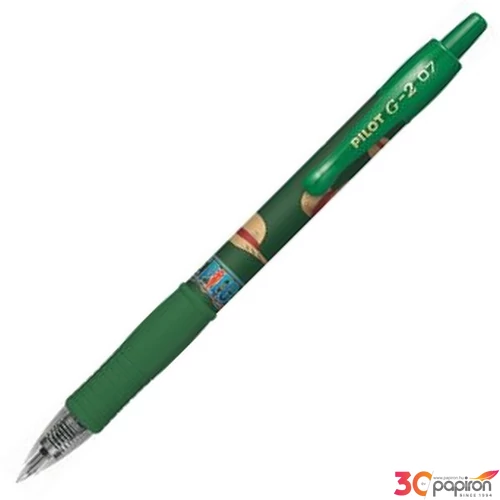Zseléstoll 0,32mm Pilot nyomógombos, G-2 One Piece, zöld