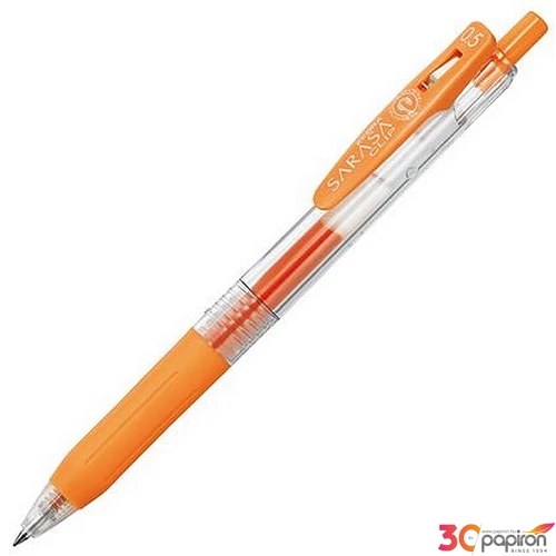 Zseléstoll 0,33 mm nyomógombos ZEBRA "Sarasa Clip" narancs