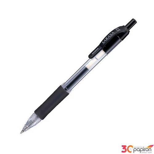Zseléstoll 0,33mm Zebra nyomógombos, Sarasa, fekete