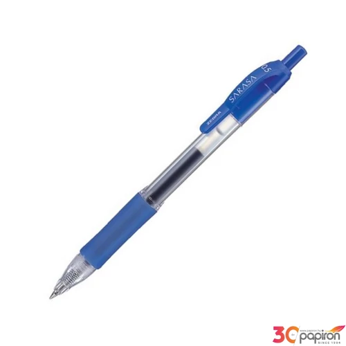 Zseléstoll 0,33mm Zebra nyomógombos, Sarasa, kék