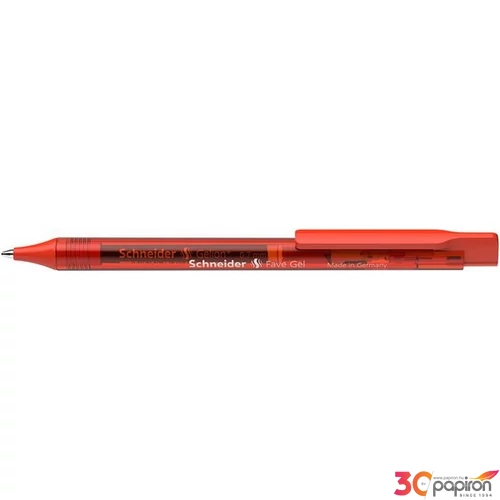 Zseléstoll 0,4mm Schneider Fave Gel, piros nyomógombos