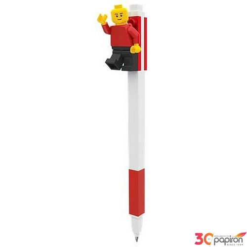 Zseléstoll  0,7 mm, LEGO mini figurával piros 1db/ár