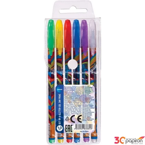 Zseléstoll készlet Centrum Glitter 6db/szett 83885