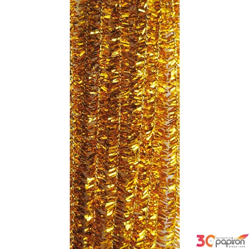 Zsenília 12mm arany 12x300 mm, 10szál/csomag