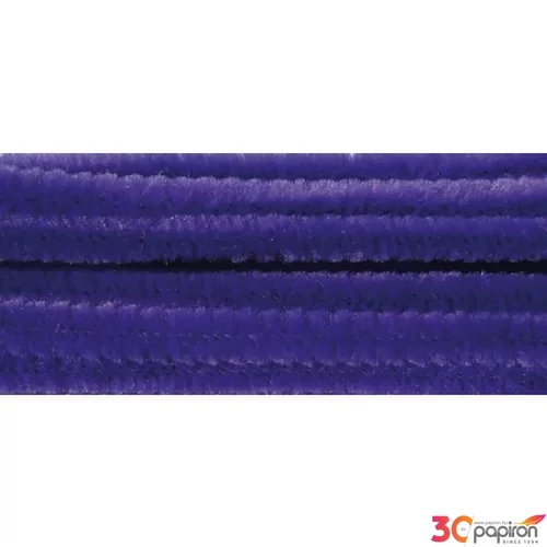 Zsenília 6mm középlila 6x300mm, 100db/csomag