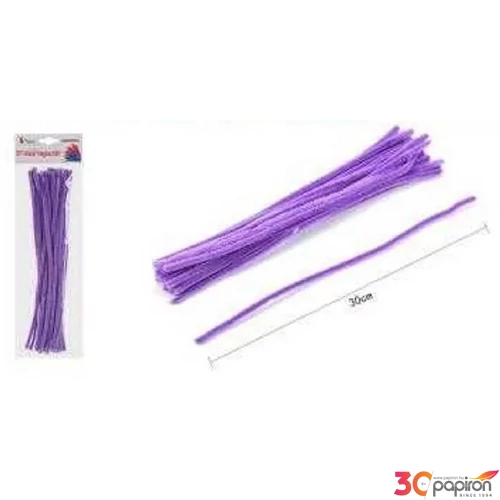 Zsenília drót 30cm 20db-os lila 25