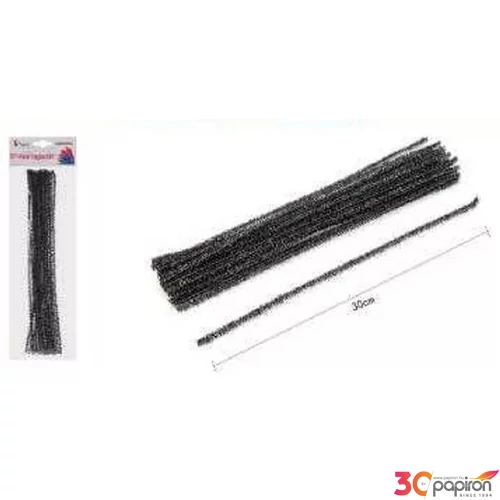 Zsenília drót 30cm 20db-os szürke 25