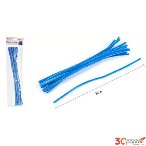 Zsenília drót 30cm 20db-os v.kék 25