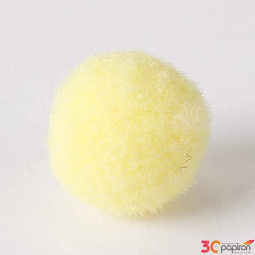 Zsenília pompon sárga 1 cm, 100 db / csomag