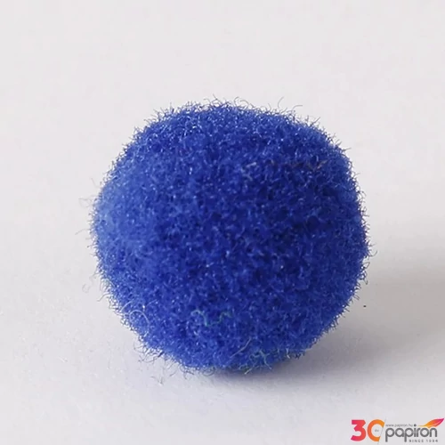 Zsenília pompon sötétkék 1 cm, 100 db / csomag