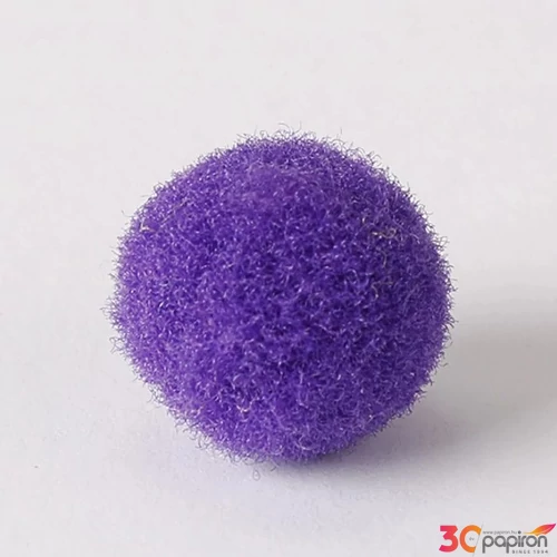 Zsenília pompon sötétlila 2 cm, 100 db / csomag