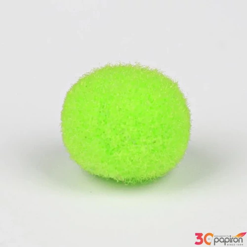 Zsenília pompon világoszöld 2 cm, 100 db / csomag