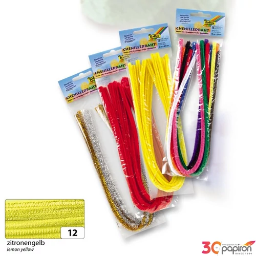Zsenília szál  Folia 8mmx50cm 10db sárga